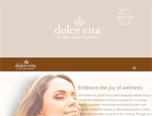 Tablet Screenshot of dolcevitawellnessspa.com